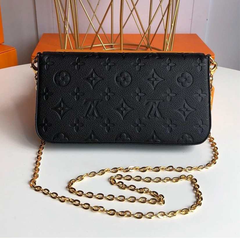 Louis Vuitton félicie pochette Black