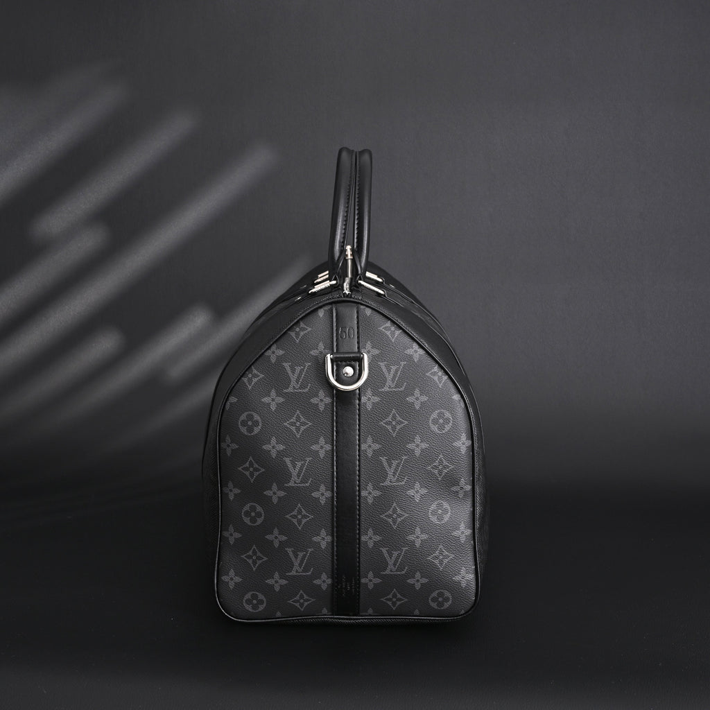 Louis Vuitton Keepall Bandoulière 50 – Monogram Eclipse Canvas Travel Bag