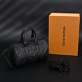 Louis Vuitton Keepall Bandoulière 50 – Monogram Shadow Black Leather