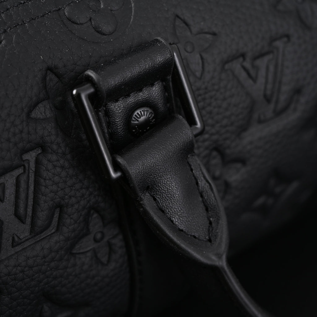 Louis Vuitton Keepall Bandoulière 50 – Monogram Shadow Black Leather