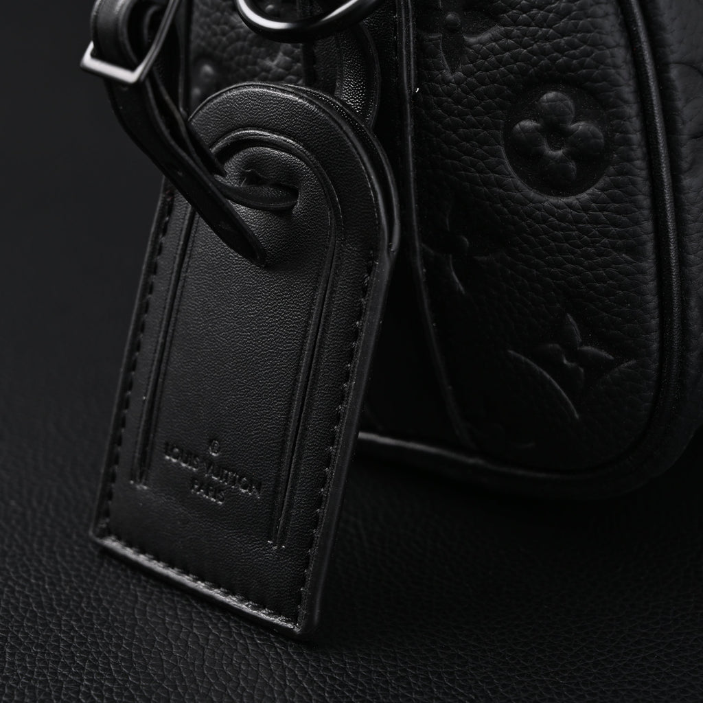 Louis Vuitton Keepall Bandoulière 50 – Monogram Shadow Black Leather
